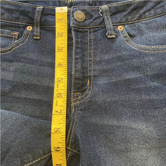 Aeropostale Sz. 8 Women’s Jean Bermuda Shorts zipper Button Closure Nice Cond - Picture 5 of 10